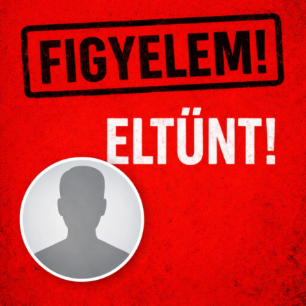 figyelmeztetés. eltűnt, illusztráció, a kép tulajdonosa bognár géza