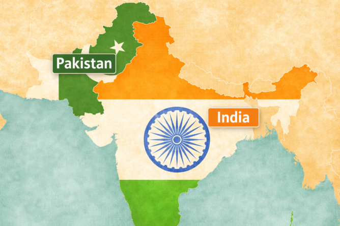 pakisztán ls india, térkép, illusztráció, a kép tulajdonosa bognár géza