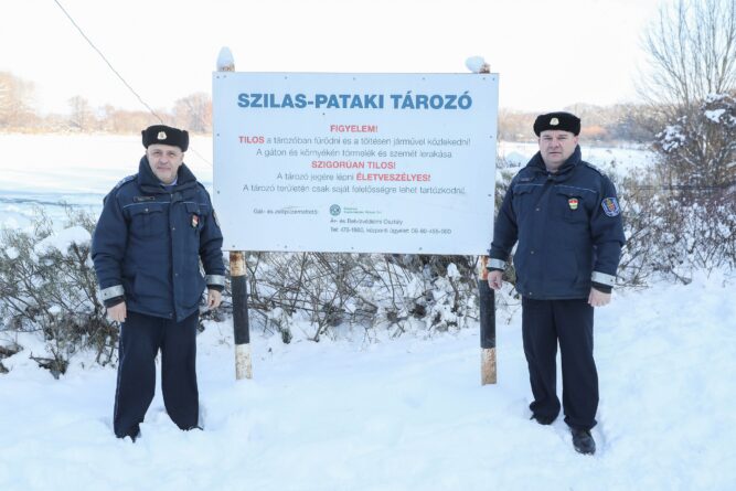 naplás tó, tél, figyelmeztetés, rendőreink, police.hu