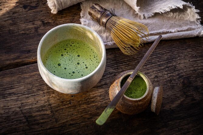 matcha tea, illsuztráció, pixabay,