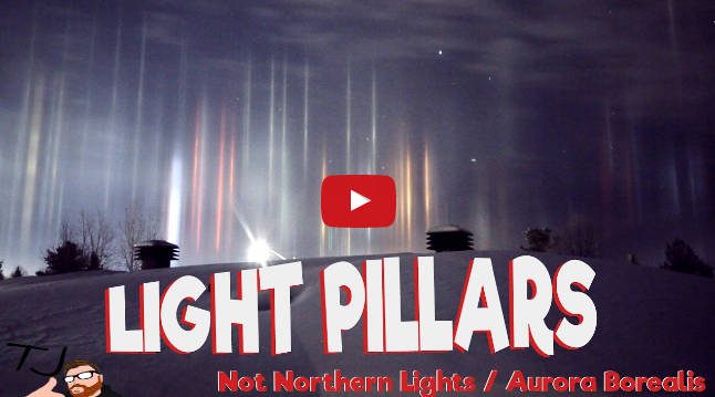 Égbe nyúló, különleges fényoszlopokat videóztak Kanadában