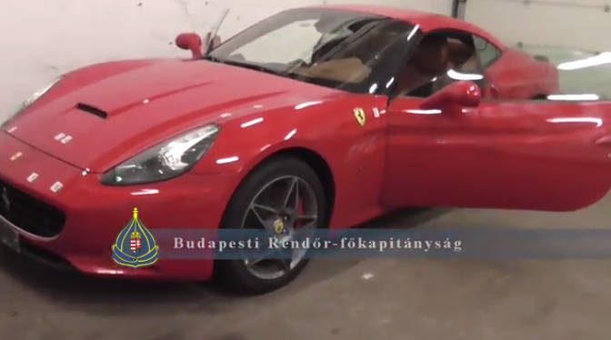Lopott Ferrarit rejtegetett garázsában az újbudai férfi - VIDEÓ