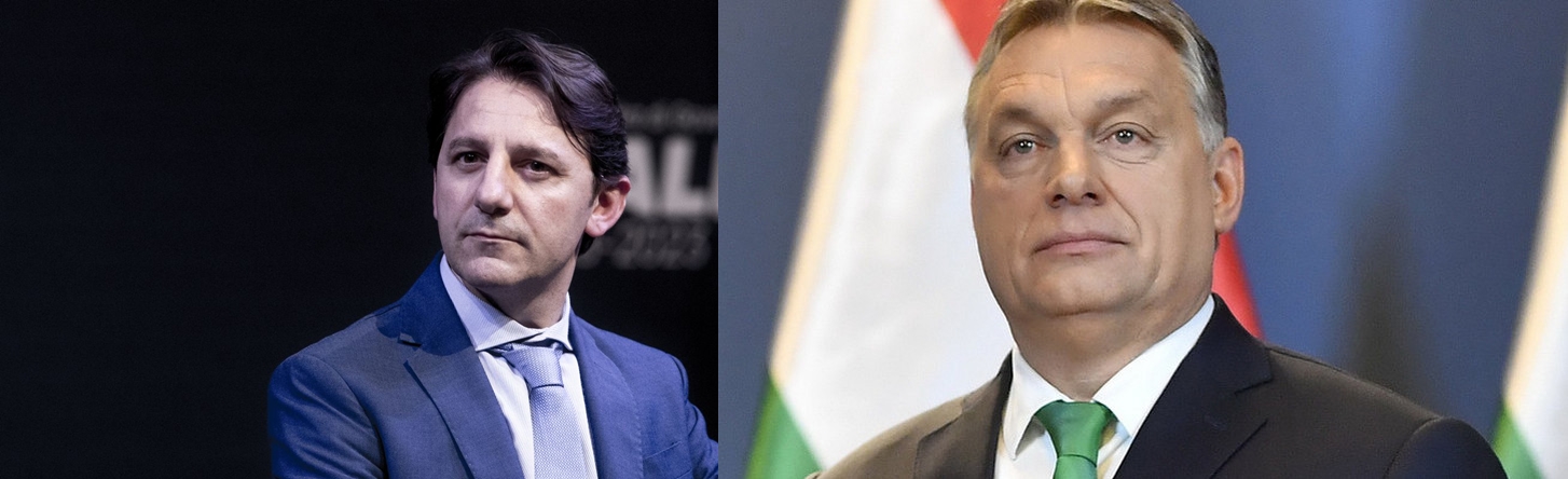 Guiseppe Conte olasz kormányfő, és Orbán Viktor magyar miniszterelnök. Kép: Hirmagazin.eu