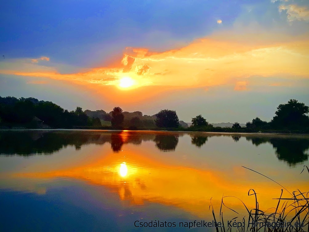 Csodálatos napfelkelte az Uri-horgásztó partján. Kép: Hirmagazin.eu (bg)