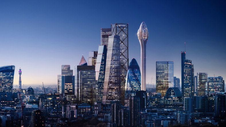 Hatalmas felhőkarcoló épül London szívében ez lesz a legmagasabb épület a városban