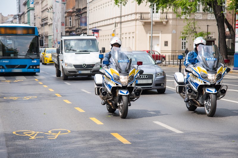 Illusztráció, BRFK motoros rendőreink. Hirmagazin.eu