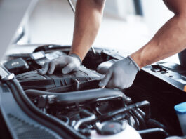 auto mechanic working garage repair service