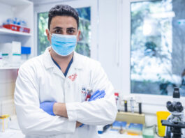 dr. Sayour Alex Ali a 2021-es Semmelweis Innovációs Díj tulajdonosa. Hirmagazin.eu (Kép: Kovács Attila – Semmelweis Egyetem)