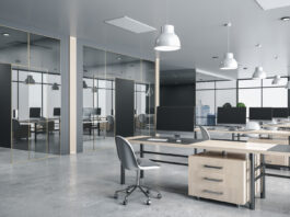 luxury coworking office interior