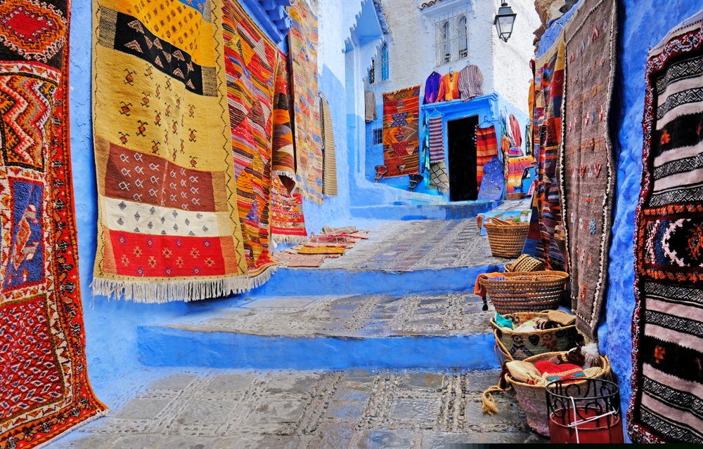 typical,beautiful,moroccan,architecture,in,chefchaouen,blue,city,medina,in