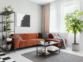 trendy,living,room,interior,with,brown,corner,sofa,with,black