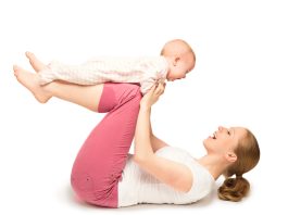 a,mother,and,baby,gymnastics,,yoga,exercises,isolated,on,white