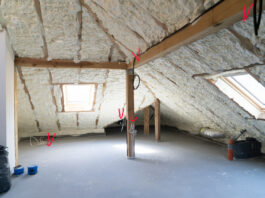 roof insulation in attic