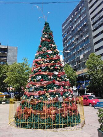 arbol de navidad en plaza fabini