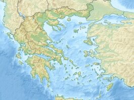 650px greece relief location map