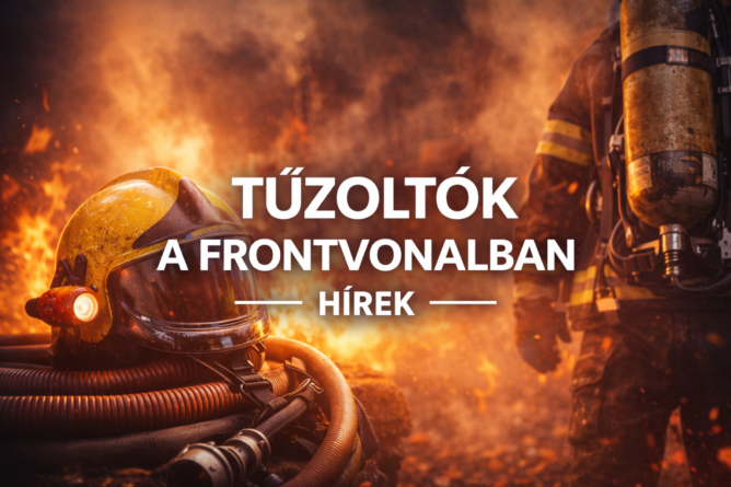 tűzoltók a frontvonalban, hírek, illusztráció, a kép tulajdonosa bognár géza
