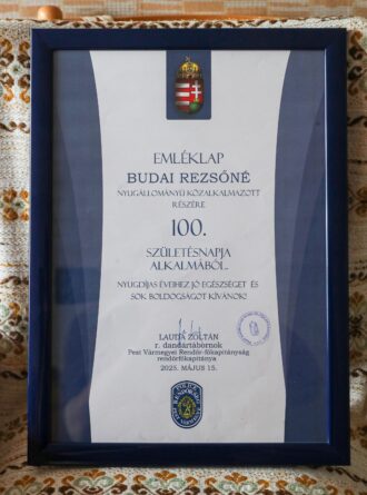 budai rezsőné 100 éves, köszöntés, police.hu,5