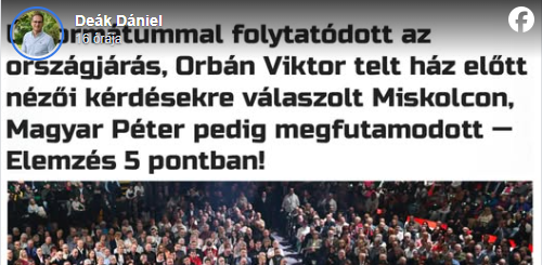 deák dániel, facebook