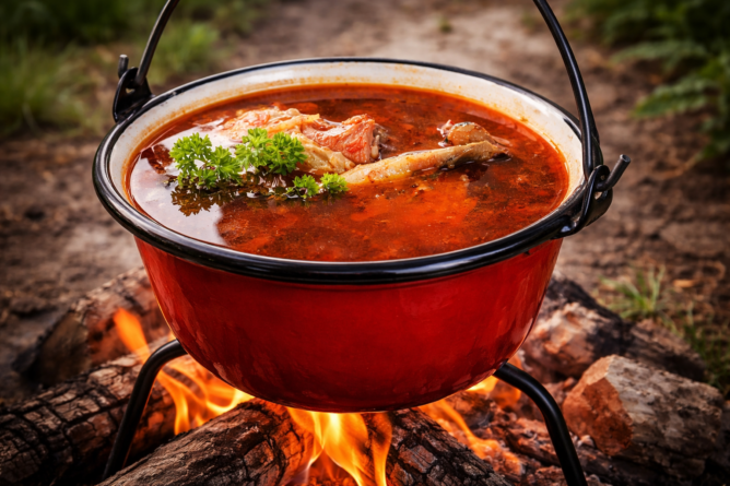 halászlé, vagy ahogy a szakácsok mondják, hallé, illusztráció, a kép tulajdonosa bognár géza