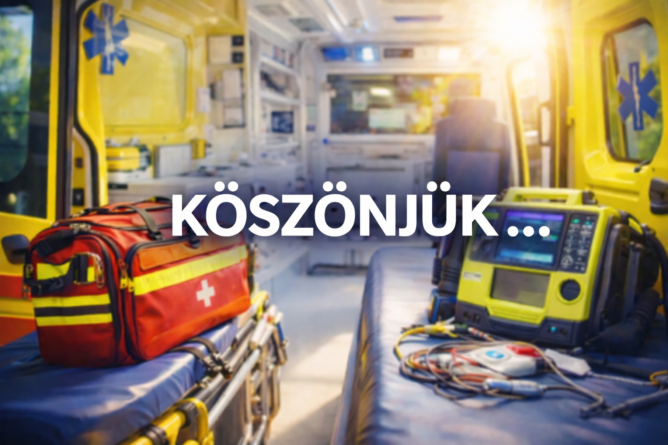 mentők, köszönjük, illusztráció, a kép tulajdonosa bognár géza